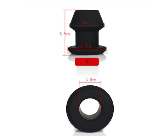 Silicone G-Spot Hollow Anal Plug for Pleasure