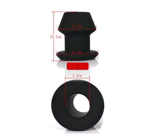 Silicone G-Spot Hollow Anal Plug for Pleasure
